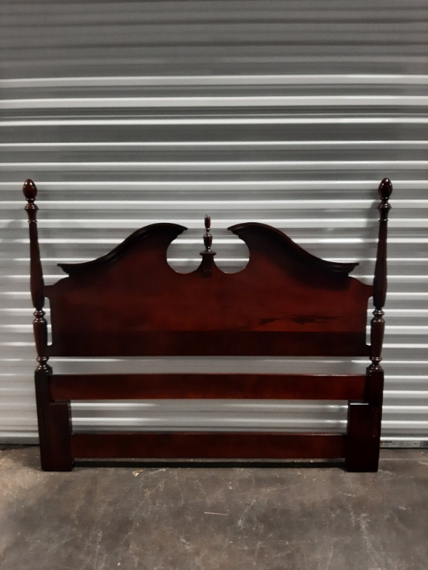 Gibbard Solid Honduras Mahogany Queen 4Poster Swan Neck Bed Beds