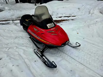 1997 Skidoo Formula 500sl fan cooled with reverse and heated grips. Sled is in overall good shape fo...