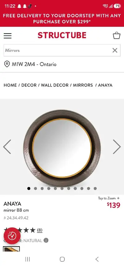 Structube Anaya Mirror, View more