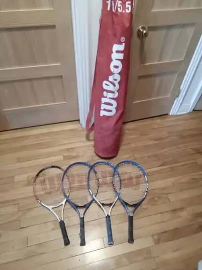 Jeux de Tennis 18' Wilson avec 4 Raquettes manches courtes pour pelouse , la plage ou autre. Très fa...