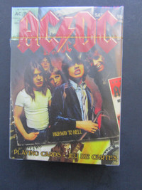AC/DC. HIGHWAY TO HELL. JEU DE CARTES. PLAYING CARDS.