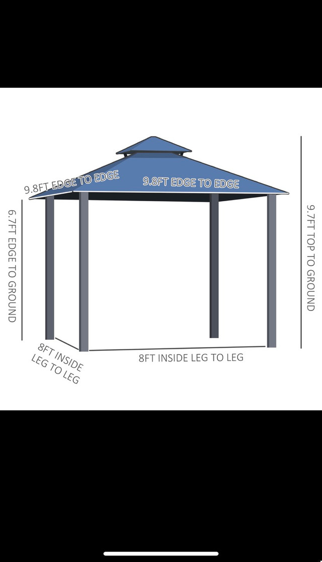 Hard top gazebo 10 by 10 in Other in City of Toronto - Image 3