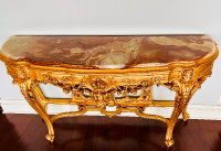 ITALIAN TOP QUALITY SUPERB MARBLE CONSOLE SIDEBOARD BAROQUE