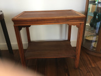 Vintage solid  wood side  table