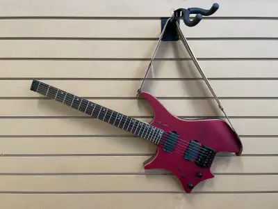 Left handed Lefty Headless Electric Guitar Red, View more