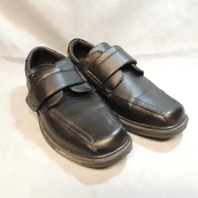 Men's brand New slip on Black shoes. Velcro fastening. size 9., View more