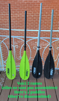 2 Pelican brand aluminum & hard plastic Kayak paddles