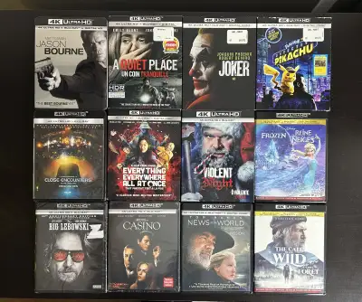 various 4k Blu-Rays , View more