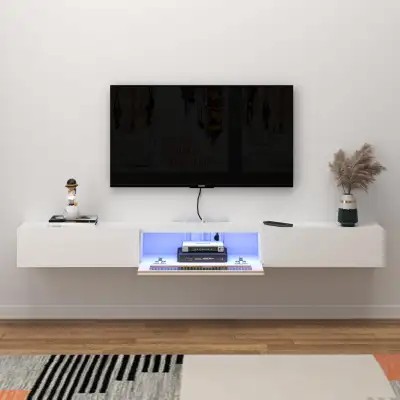New Bixiaomei Floating TV Stand with LED Lights, View more