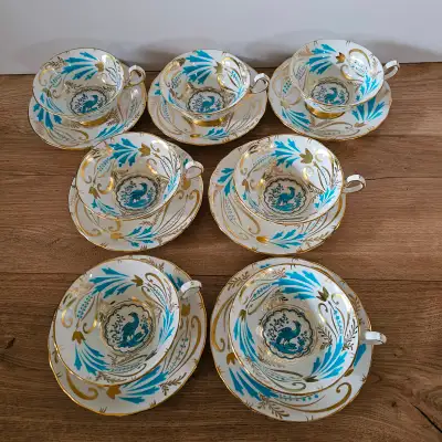 ⭐ Beautiful Royal Chelsea  3800A Tea Cup & Saucer - $25 EACH SET, View more