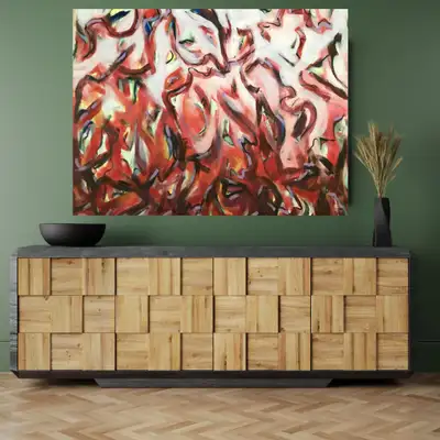 Modern Abstract Large Painting 50x60 inch, View more