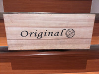 Large Wooden Box with Handle