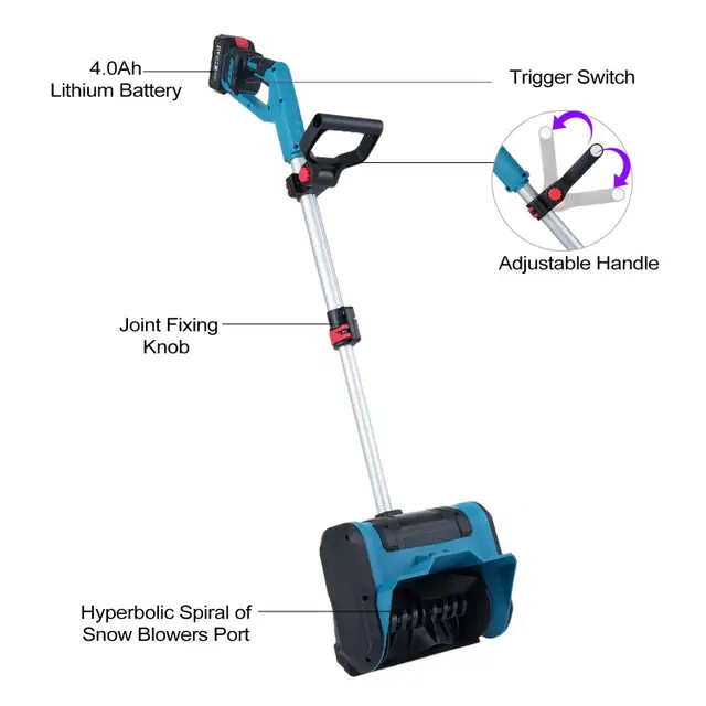 Snow Shovel Electric 21V with Batteries and a Charger in Snowblowers in Mississauga / Peel Region - Image 3
