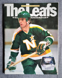 1982 Toronto Maple Leafs Program vs Minnesota North Stars