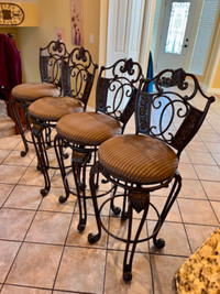 4 French Country bar stools