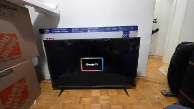 TCL 55" Google TV - Mint condition barely used., View more