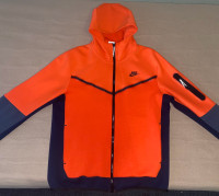 Nike tech fleece - orange/navy blue