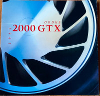 1989 DODGE 2000 GTX AUTO BROCHURE FOR SALE