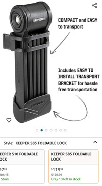 NEW Kryptonite Keeper 585 Foldable Lock