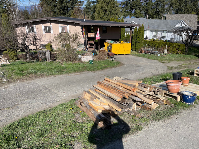  Free, wood, scraps, firewood, pallets, various other items.  in Free Stuff in Kamloops