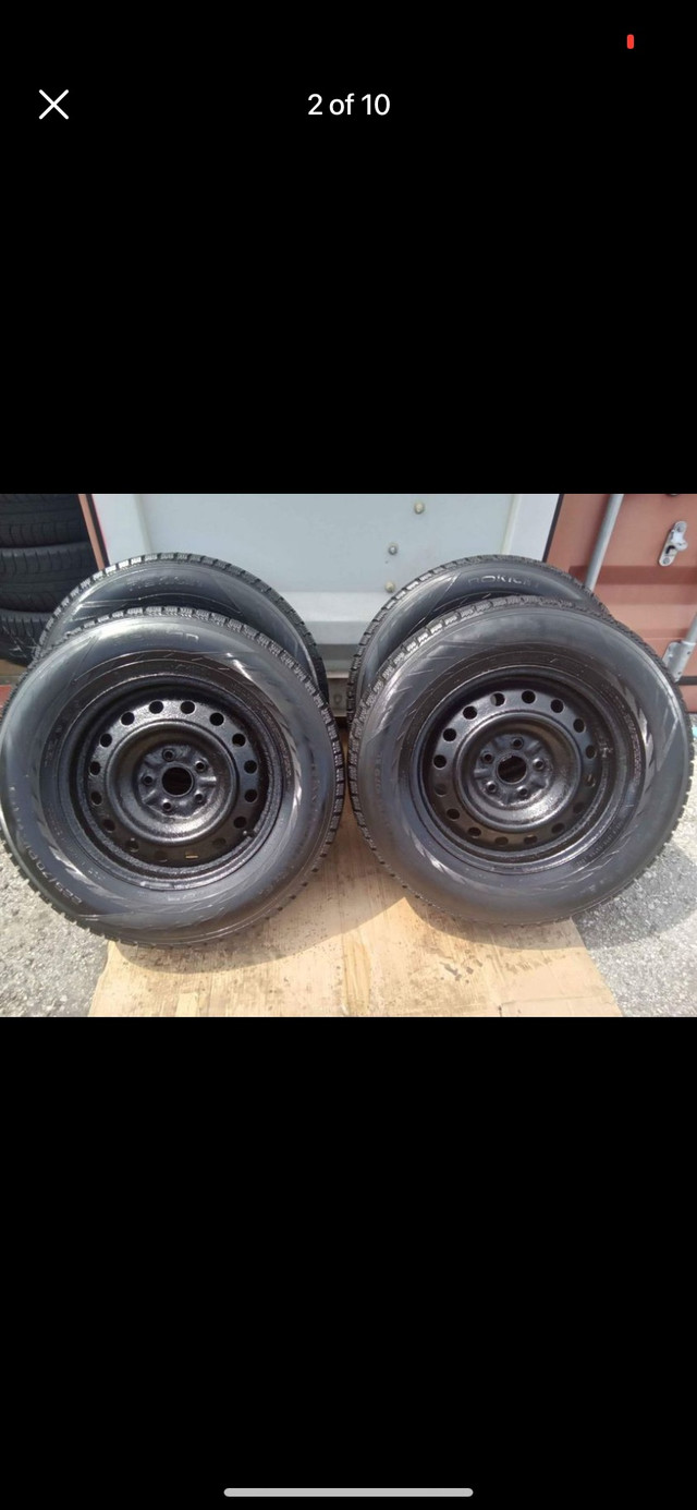 Set of 4 NOKIAN winter tires with rims(225 70 16) pattern (5×114 in Tires & Rims in Oakville / Halton Region - Image 2