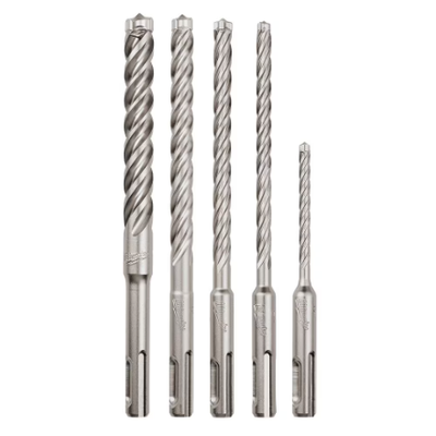 Milwaukee Tool 4-Cutter SDS-Plus Carbide Hammer Drill Bit Kit (5, View more