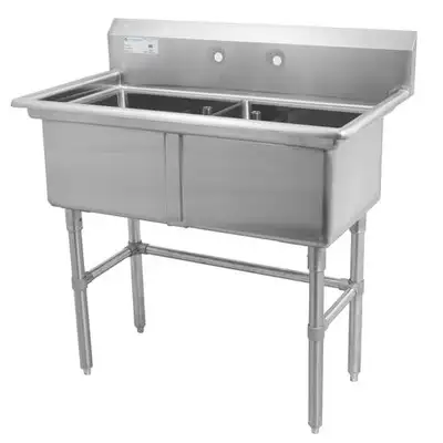 Commercial Stainless Steel Double Compartment Sink, View more