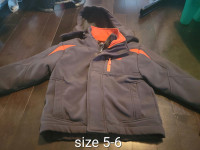 Boys size 5-6 lined coat
