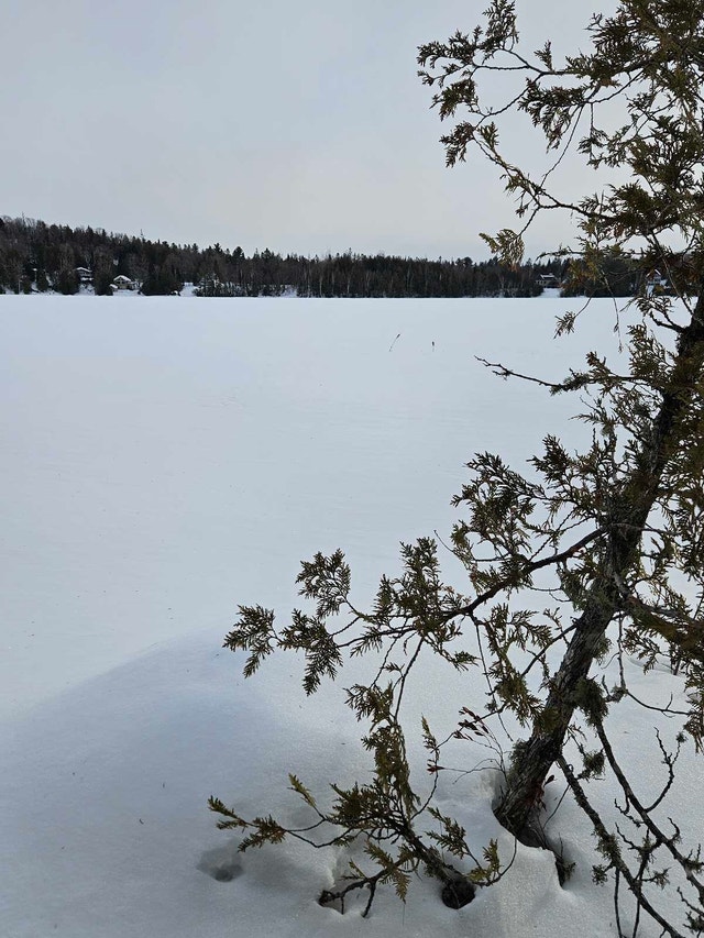 Terrain au bord du lac Bixley Laurentides — photo 1