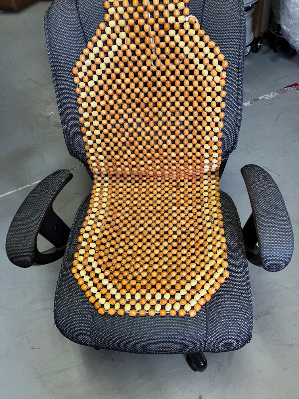 Natural Wood Bead Car Seat Cover /Chair Cover in Other in Calgary
