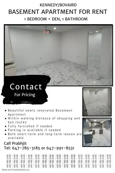 2 Bedroom Basement Apartment for Rent | Heartlake, Brampton Available October 1, 2026 Bright and mod...