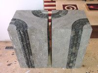 Tessellated Stone Pedestals