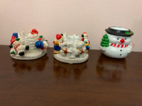 Beautiful Candle holders (Christmas Season theme, each 1$)