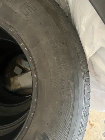 Tires from my last truck (Chevy Silverado 1500). Don’t fit the rims of my new truck so have no use f...