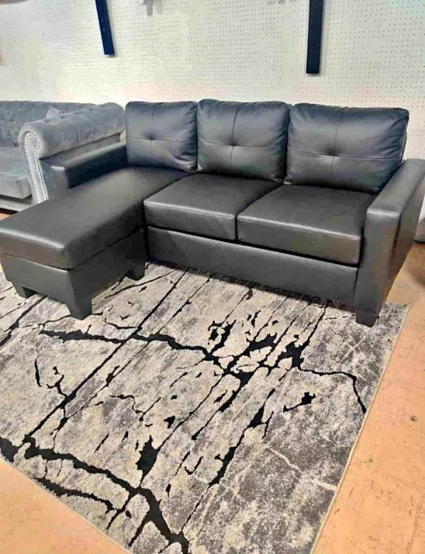 New Leather And Fabric Sofa available in Grey And Black color in Couches & Futons in Oshawa / Durham Region