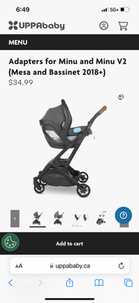 Like New! Uppababy Stroller  with Bassinet, Car Seat and base