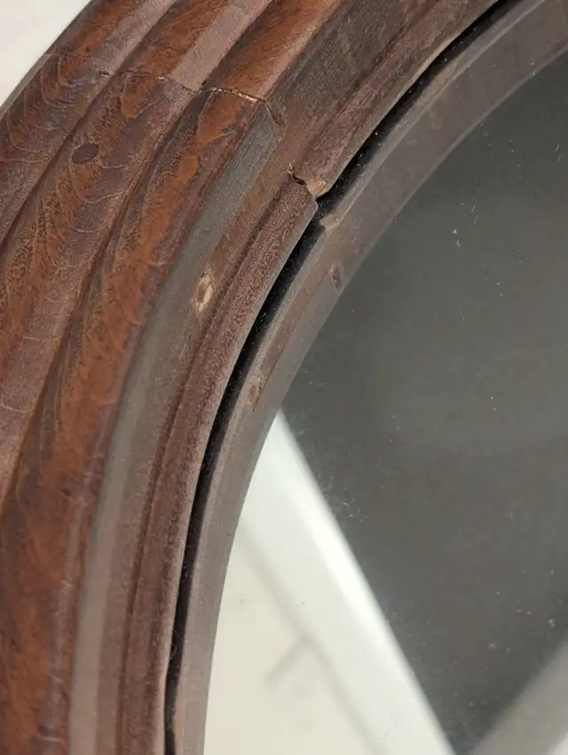 Vintage Nautical Ship Wooden Wheel Wall Mirror- Made in Canada in Home Décor & Accents in Markham / York Region - Image 4