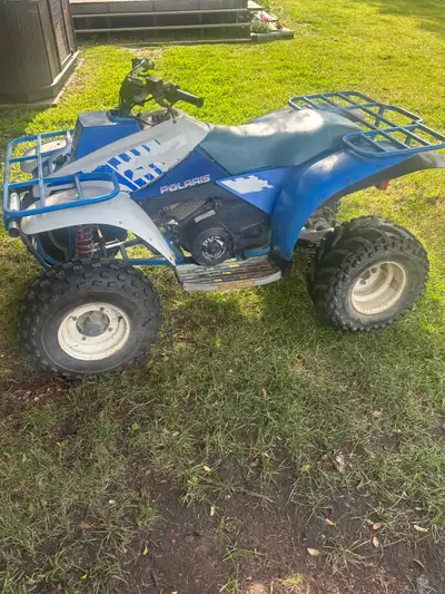 This quad was purchased from original owner. Full automatic forward and reverse. Electric start with...