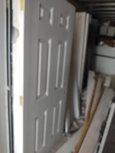 6 pannels fiberglass door $100 only 36x79, View more