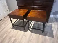 Beautiful wood end tables