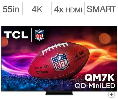 Télévision QLED 55'' 55QM7K 4K ULTRA MINI LED 144Hz GOOGLE TCL, View more