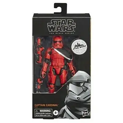 Star Wars: Galaxy's Edge The Black Series Captain Cardinal action figure in unopened box.