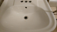 washroom vanity pedestal sink set obo