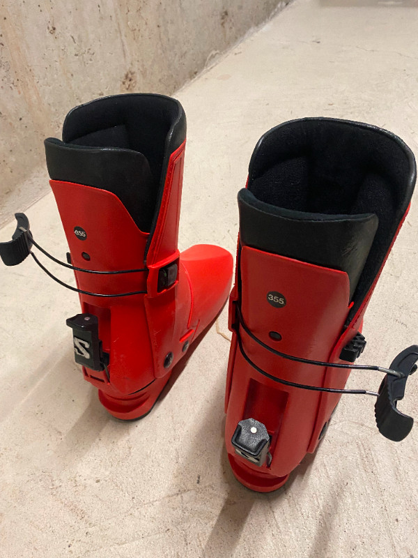 Barely used Salomon SX80 ski boots Mens 350-55 for sale dans Ski  à Région d’Oakville/Halton - Image 3