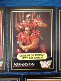 WWF 1991 Swanson wrestling cards 7 of 12 - LOD DiBiase Warrior +