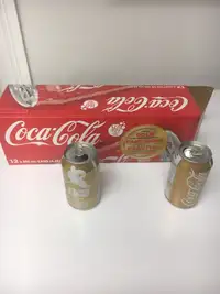 Coca Cola 2010 Olympic hockey gold cans