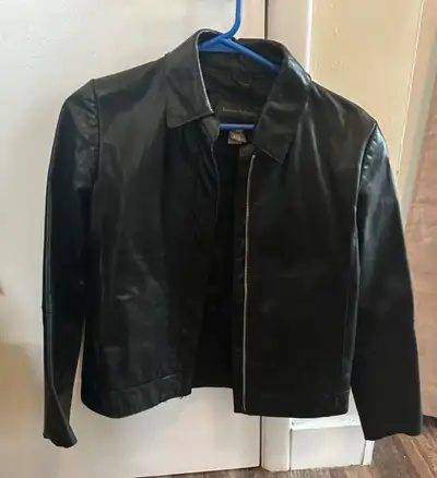Banana Republic Black Leather Jacket, View more