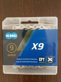 New KMC X9 EPT 9-Speed Chain With MissingLink