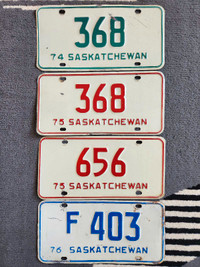 Sask license plates