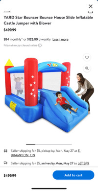 YARD Star Bounce House with Blower in Excellent Condition